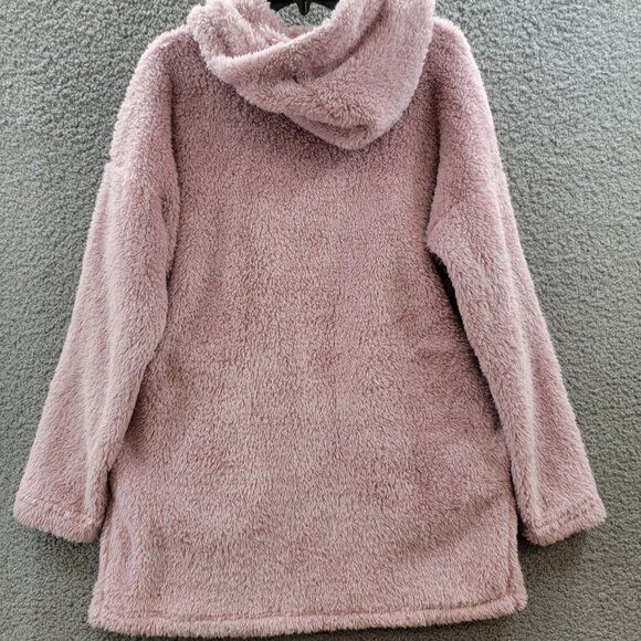 32 Degrees Women's Fleece Hooded Open Cardigan Crepe Pink XXL New With Tags - Picture 3 of 3